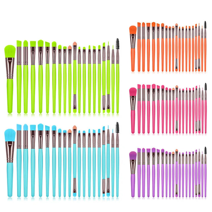 20 Makeup Brushes Set