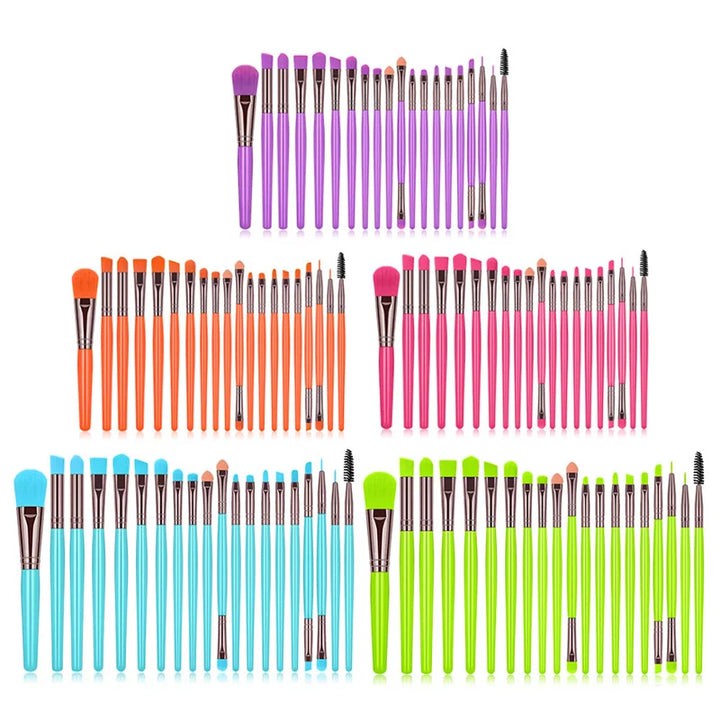 20 Makeup Brushes Set