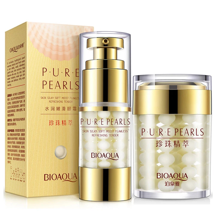 BIOAQUA Pure Pearls Face Skin Care Set (2pcs)