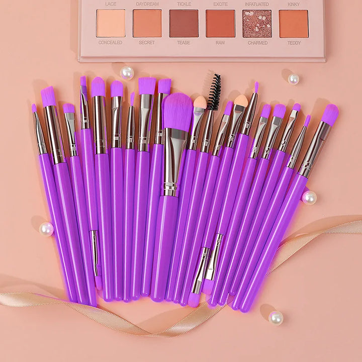 20 Makeup Brushes Set