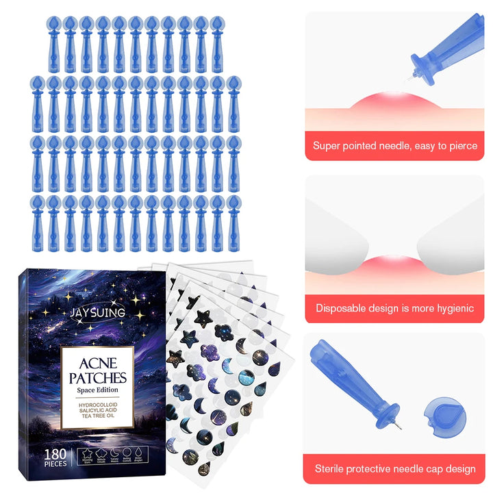 Acne Patches (Space Edition) & Pimple Needles Set