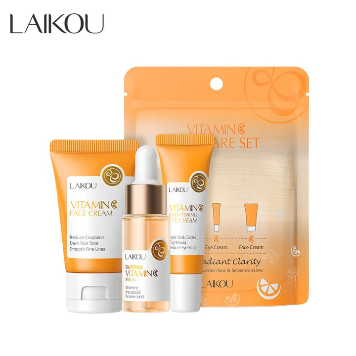 LAIKOU SKIN CARE SETS (3 PCS)- 24K Golden, Vitamin C, Sakura